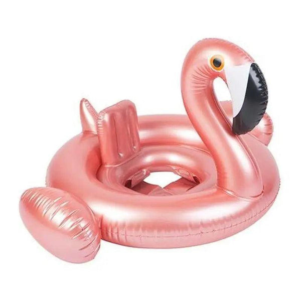 Bouée Bébé Flamant Rose Dorée - Boueelicorne.com