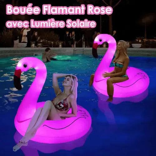 Bouée Flamant Rose Lumineuse - Boueelicorne.com
