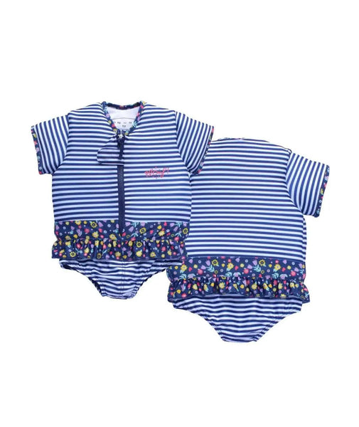 Maillot de Bain Flottant Fille : Fleur Bleue - Boueelicorne.com