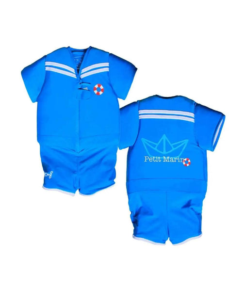 Maillot De Bain Flottant Bébé Avec Bouées Amovibles – Une Pièce Anti-UV Manches Longues Fille Garçon