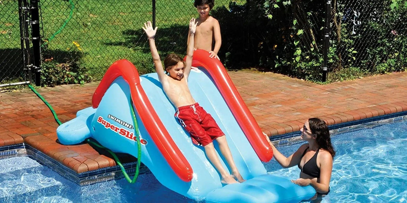 Toboggan Gonflable Pour Piscine Hors-sol – 200x80x85 Cm, En PVC, Avec Pompe, Pour Enfants, Intérieur/extérieur Toboggan Gonflable Pour Piscine Hors-sol – 200x80x85 Cm, En PVC, Avec Pompe, Pour Enfants, Intérieur/extérieur