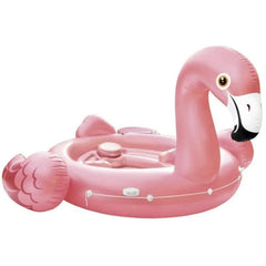 Bouée Flamant Rose Géant Ninonly 105cm - Bouée Piscine Adulte Avec Porte-Gobelet | Gonflage Facile