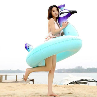 Bouée Paon Bleue - Boueelicorne.com