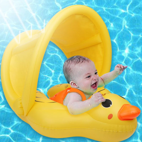 Bouée Canard Pare-Soleil Anti UV Pour Bébé