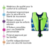 Gilet de Natation Enfant Vert - Flotteurs Amovibles 4 — Bouée Licorne