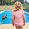 Maillot de Bain Flottant Fille : Cygne Royal - Boueelicorne.com