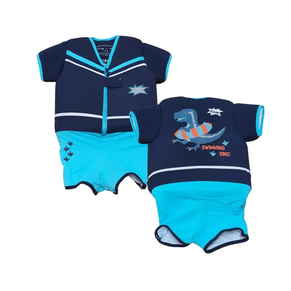 Maillot De Bain Flottant Pour Bébé 1-6 Ans Avec Bouées Intégrées Amovibles - Dinosaure, Unisexe
