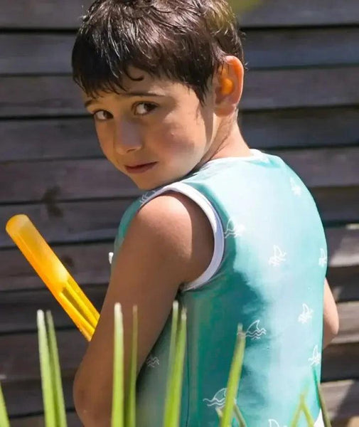 Maillot de Bain Flottant Garçon : Petit Requin - Boueelicorne.com