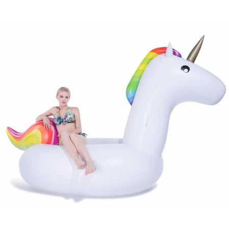 Bouée Licorne WAHAISON, bouée gonflable piscine, 270x120x140cm, géante bouée  licorne gonflable piscine, jouet, chaise de récréation pour adultes et  enfants
