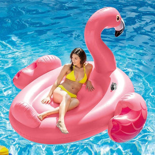 flamant rose bouée gonflable piscine