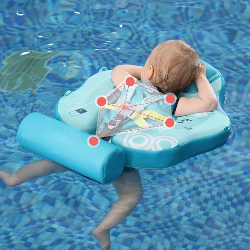 Bouée bébé | First'Swim™ - bouee bleue turquoise