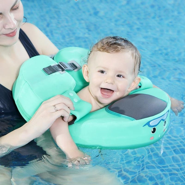 Bouée de piscine gonflable avec siège et poignées bébé 7-15 kg transpa