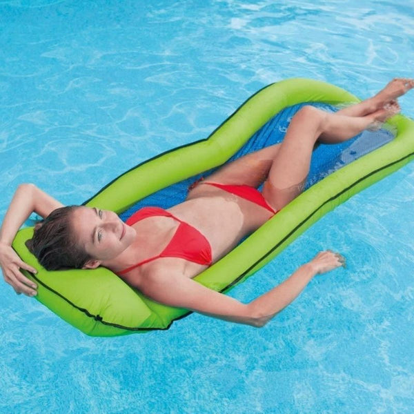 Matelas gonflable piscine 190x105 cm bonbon